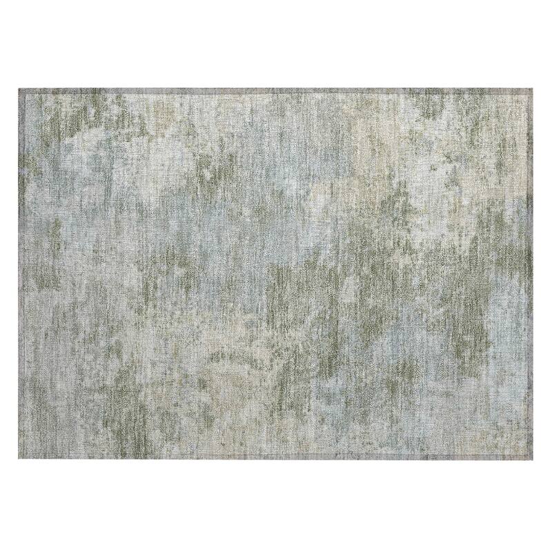 Machine Washable Indoor/ Outdoor Chic Modern Chantille Rug