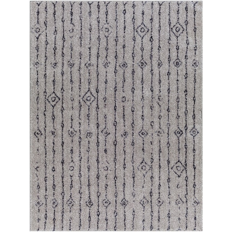 Livabliss Lykke Machine Washable Moroccan Striped Area Rug