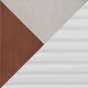Option White Faux Leather/Clear Glass Top