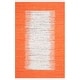 preview thumbnail 135 of 159, SAFAVIEH Handmade Flatweave Montauk Nevyana Cotton Rug 4' x 6' - Ivory/Orange