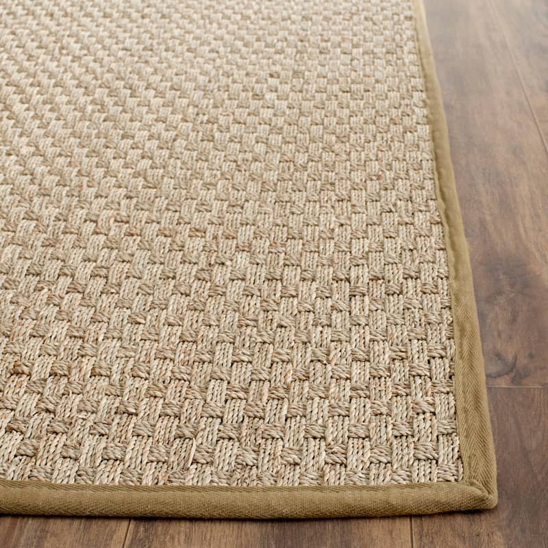 SAFAVIEH Natural Fiber Marina Basketweave Seagrass Rug