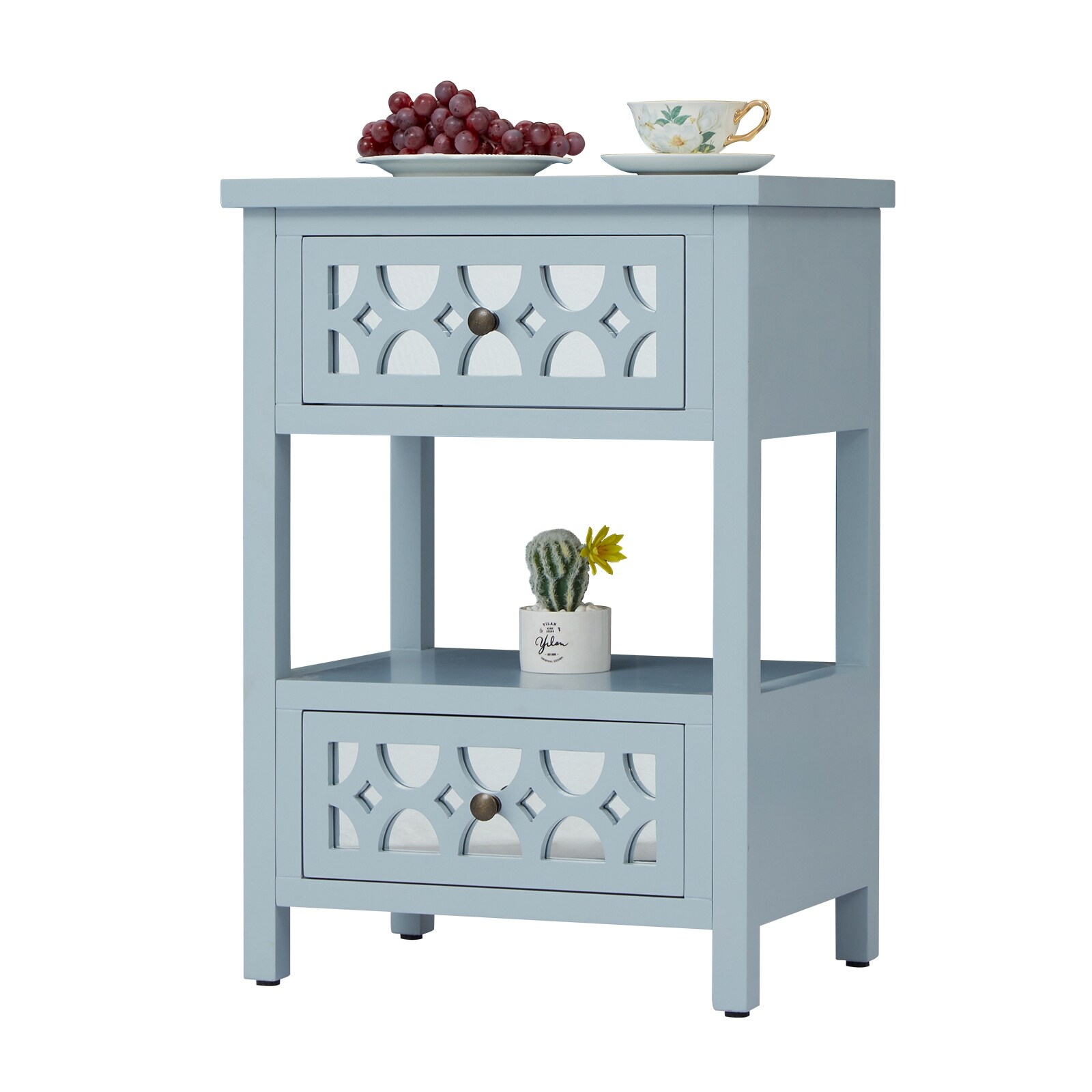 Kinsuite White Side Table Set of 2 with Drawer and Storage Shelf Wood End Table Nightstand for Living Room Bedroom Kinsuite White Side Table Set of 2 with Drawer and Storage Shelf Wood End Table Nightstand for Living Room Bedroom