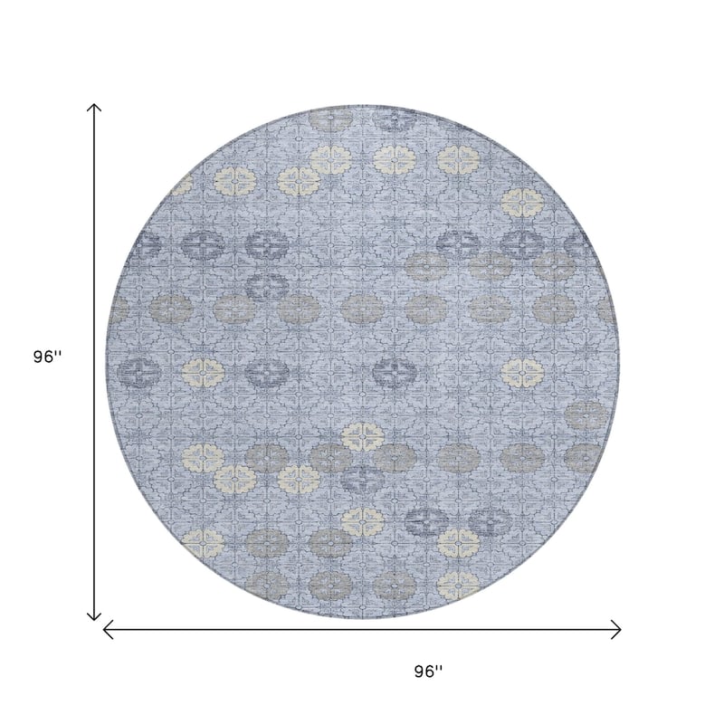 HomeRoots Geometric Transitional Rectangle Outdoor Rug