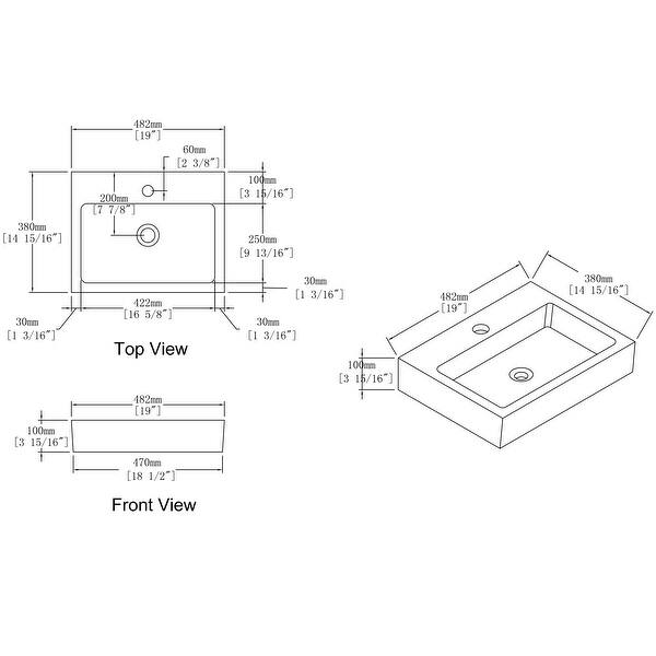 BNK 19 Inch Single Sink Bathroom Vanity with Soft Close Door Bed Bath