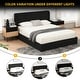 preview thumbnail 13 of 87, Modern Minimalist Upholstered Storage Bed with Lift-Up Platform