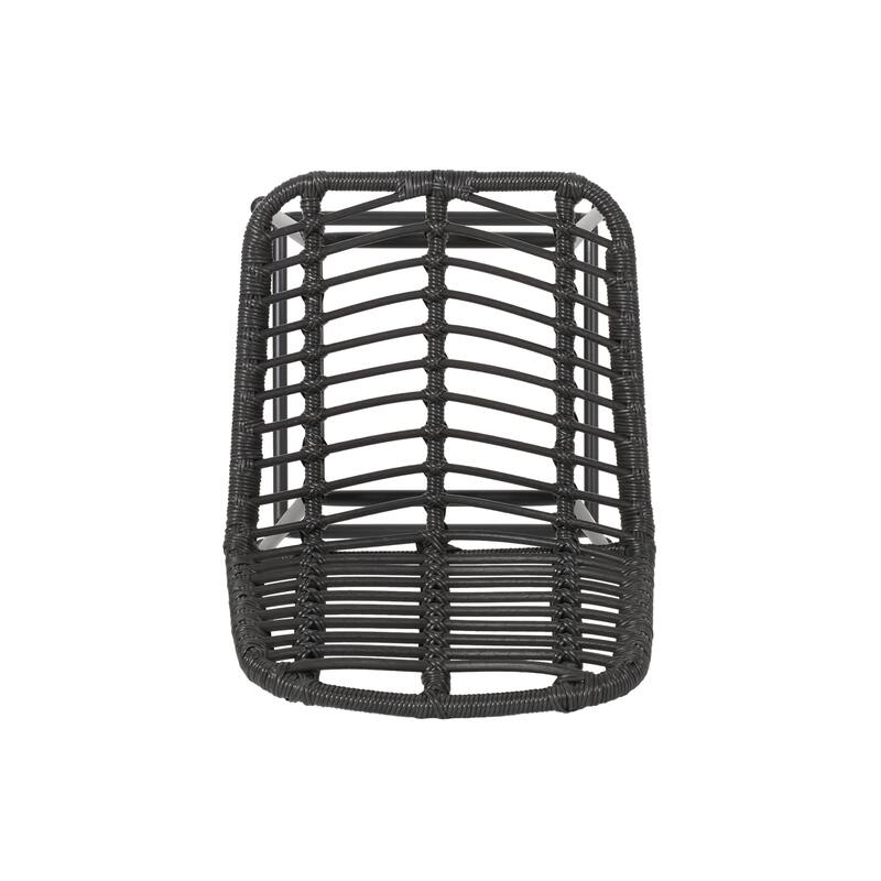 Sawtelle Outdoor Wicker Barstools (Set of 2) by Christopher Knight Home