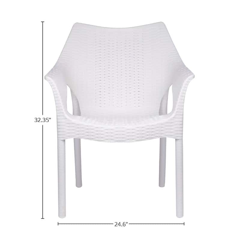 Cambridge Plastic Resin Outdoor Chairs (Set of 2)
