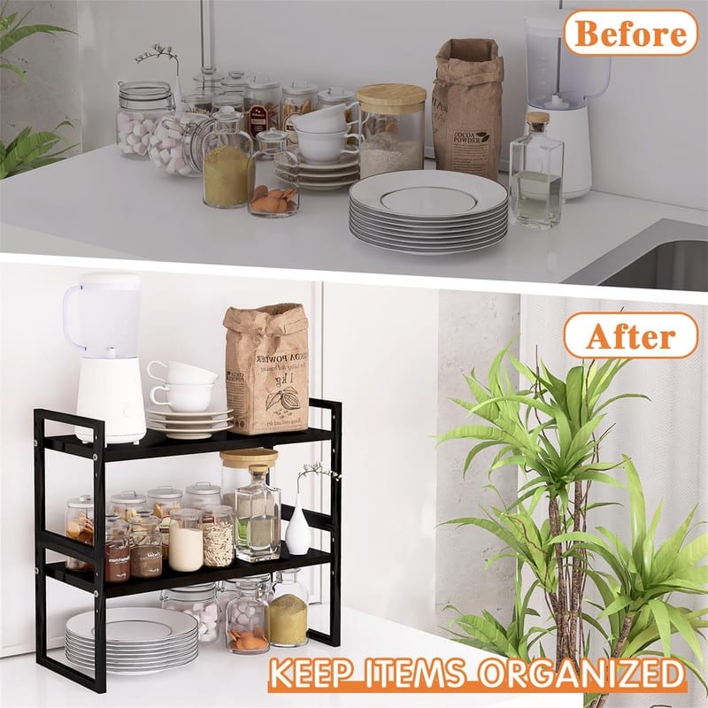 Kitchen Countertop Organizer - 9"D x 17"W x 3.7"H