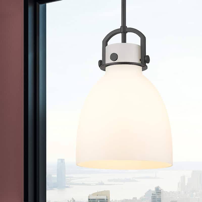 Innovations Lighting Newton Bell - 1 Light 10" Stem Hung Pendant