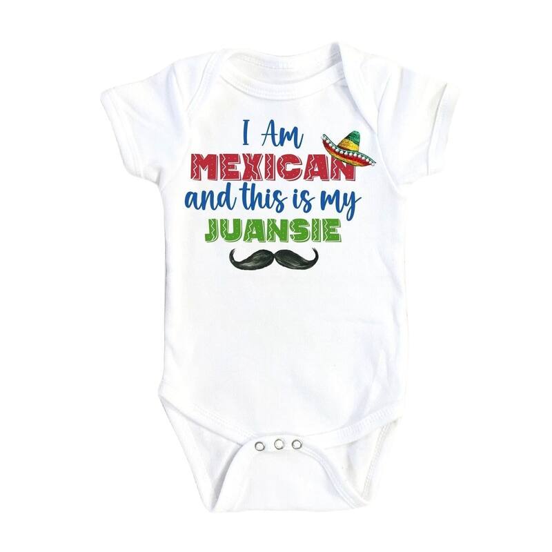 Mexican Juansie - Baby Boy Girl Clothes Infant Bodysuit Funny Cute Newborn - Natural - Newborn