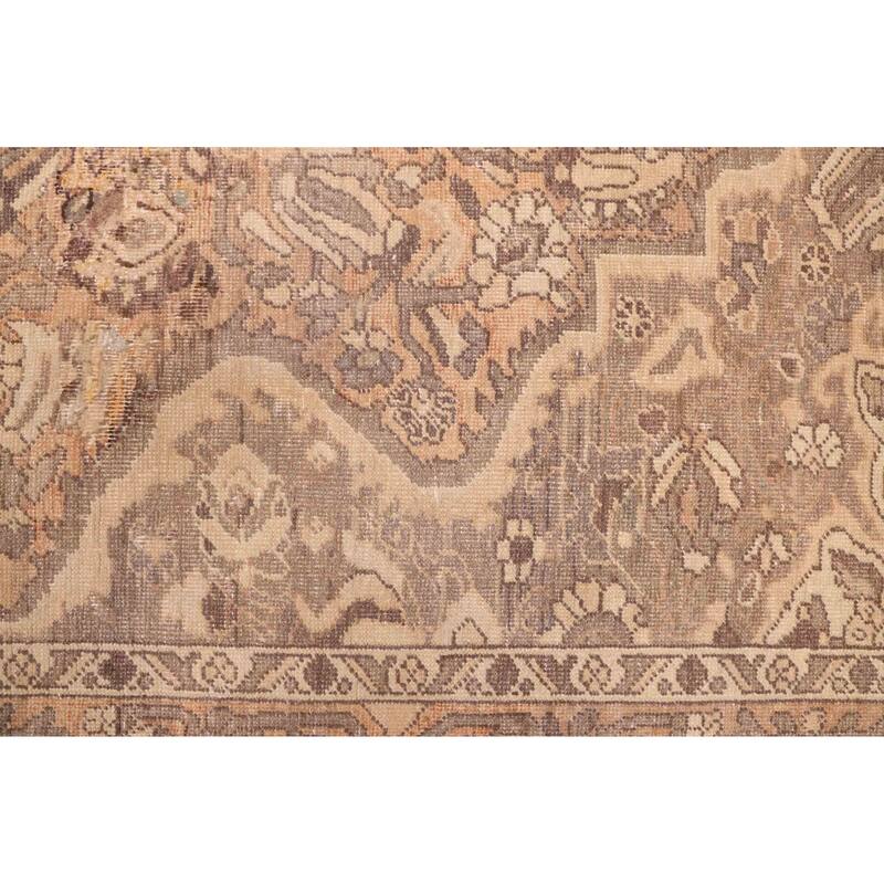 ECARPETGALLERY Hand-knotted Antalya Vintage Brown Wool Rug - 6'8 x 9'4