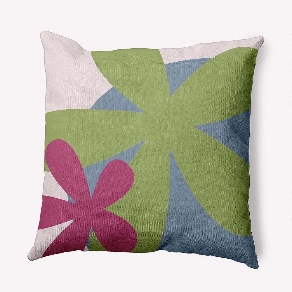 Bold Flowers Polyester Indoor Pillow
