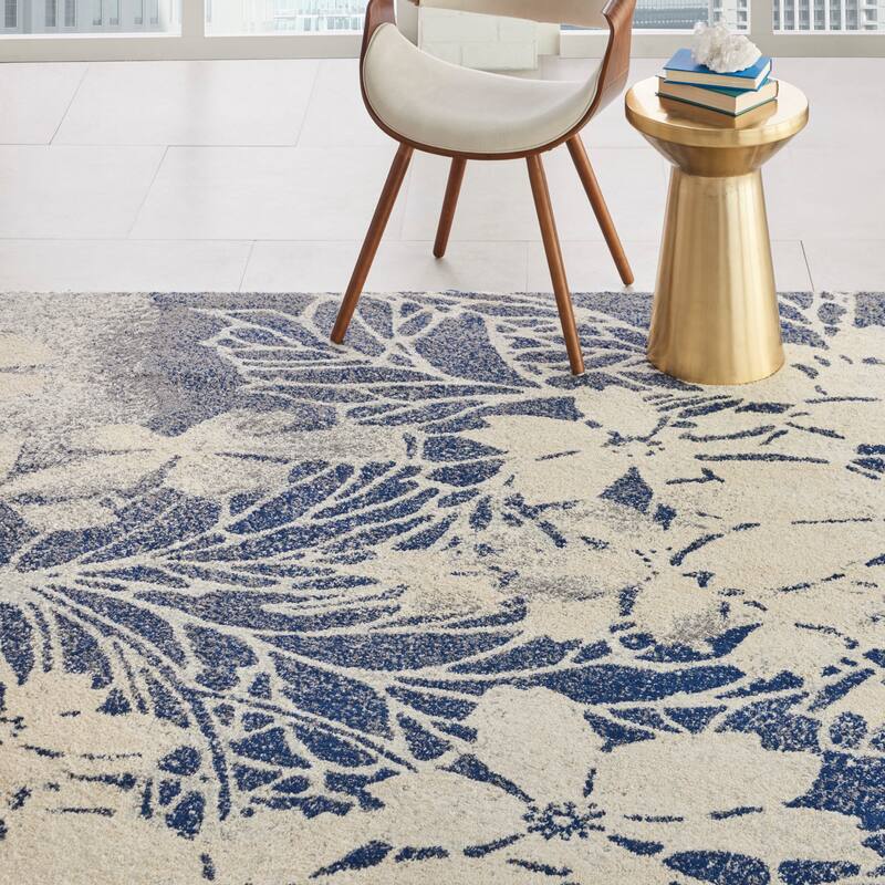Nourison Tranquil Contemporary Abstract Floral Area Rug