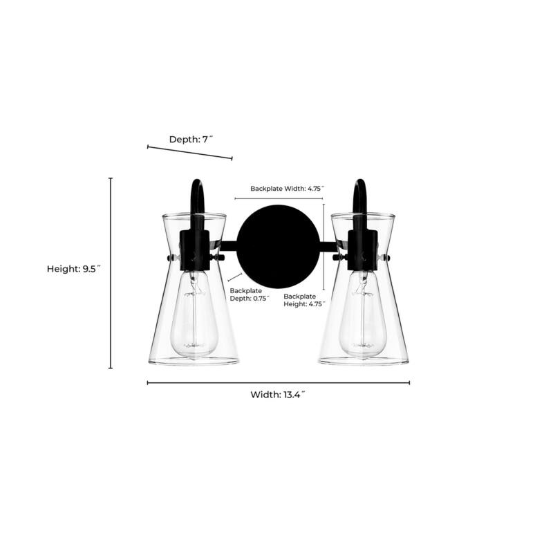 Millennium Lighting 21002 Camellia 2 Light 14" Wide Vanity Light