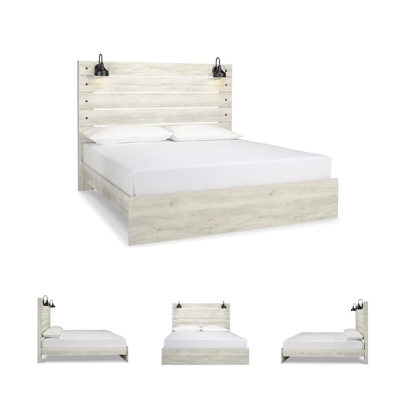 Cambeck Whitewash Panel Bed