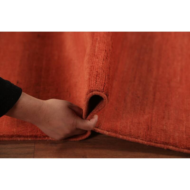 Gabbeh Modern Oriental Rug Hand-Knotted Wool Carpet - 5'3" x 6'5"