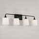 preview thumbnail 7 of 11, Presley 4-light Bath/ Vanity Fixture w/ Soft White Glass