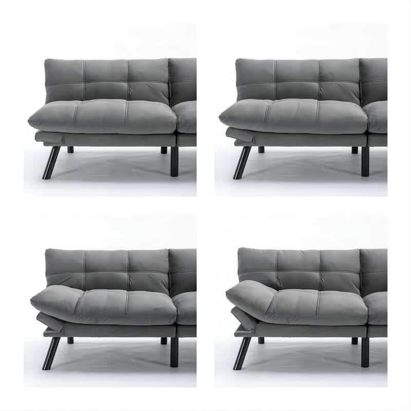 Folding Sofa Bed - Modern 2-Seater with Smooth Upholstery