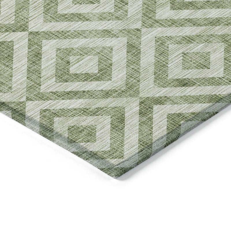 HomeRoots Geometric Transitional Rectangle Outdoor Rug