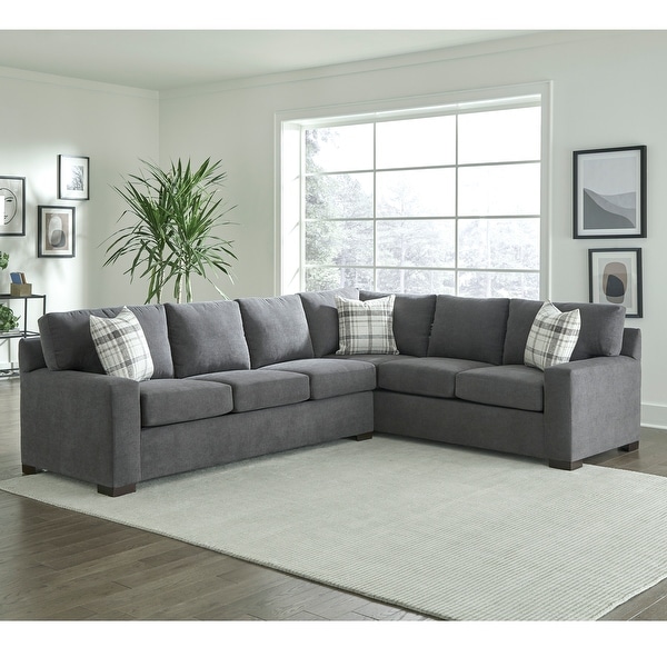 Grey outlet sectional sofa