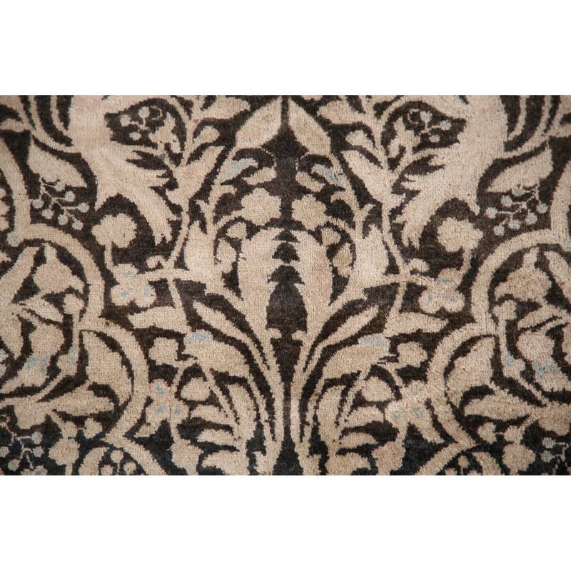 Geometric Royal Tabriz Oriental Area Rug Handmade Vintage Wool Carpet - 6'2" x 8'10"