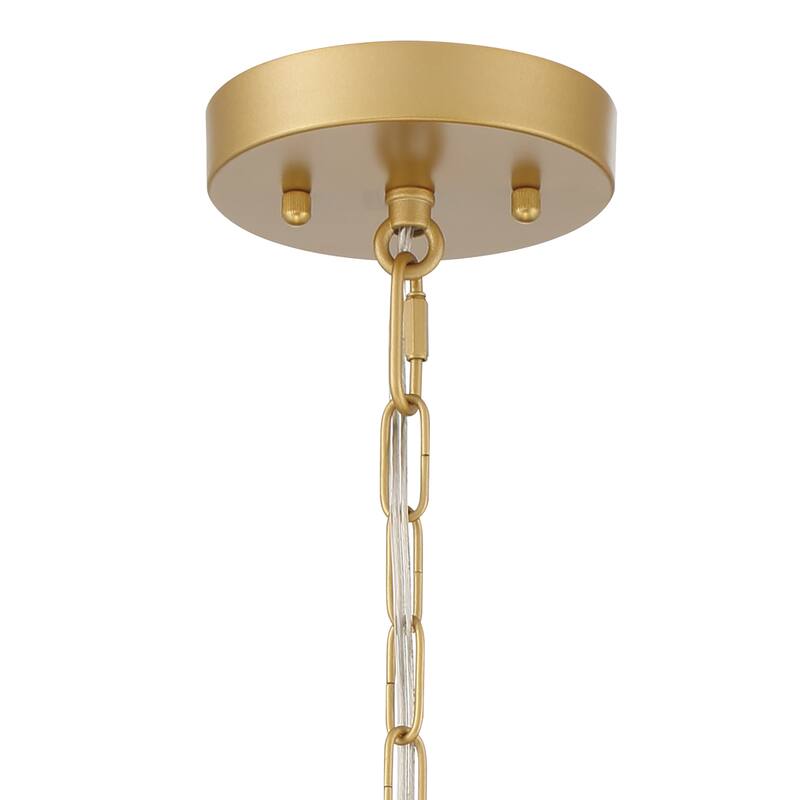 1-light Mid-century Modern Gold 14 in. Kitchen Island Pendant