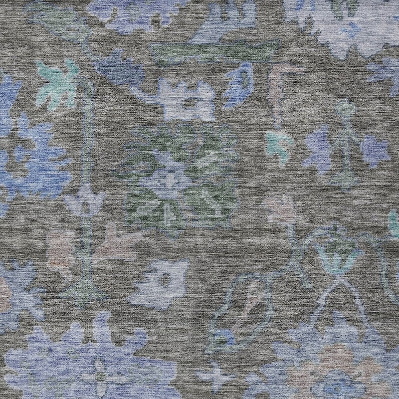 HomeRoots Floral Traditional Rectangle Outdoor Rug