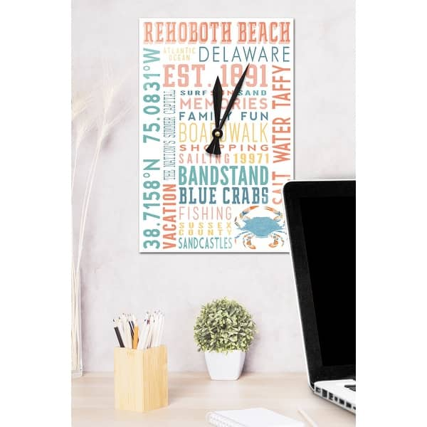 Shop Rehoboth Beach Delaware Typography Lantern Press Artwork