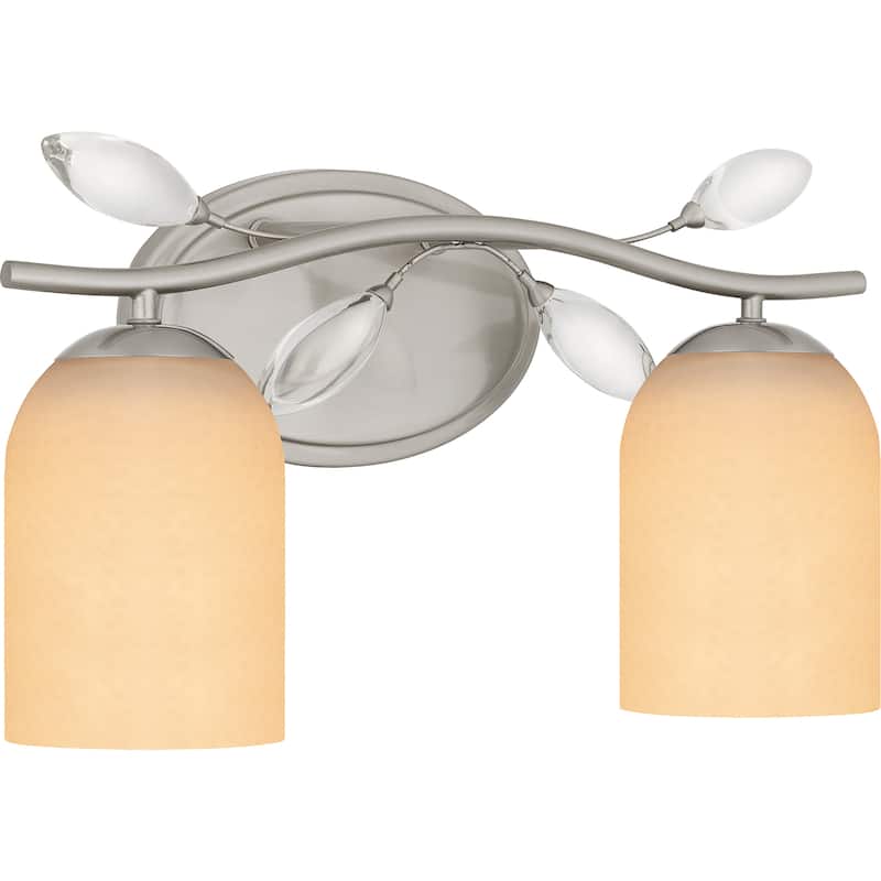 Ulysses 2-Light Brushed Nickel Bath Light