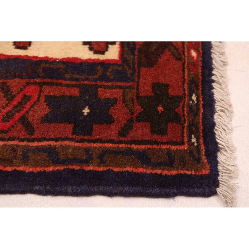 ECARPETGALLERY Hand-knotted Andelz Red Wool Rug - 3'3 x 4'11