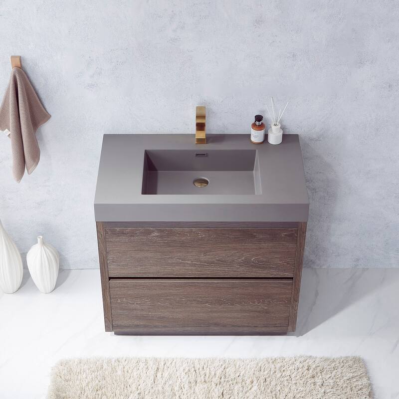 Miseno MV703036-NM Huesca 36" Free Standing Single Basin Vanity Set
