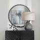 preview thumbnail 1 of 4, Uttermost Taza 32" Circular Beveled Framed Accent Mirror Distressed Black