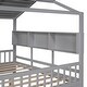 preview thumbnail 15 of 34, Wooden House Bed Kids Storage Bed Frame with 2 Drawers, Storage Shelf for Kids Teens Adults, Wood Slat Support