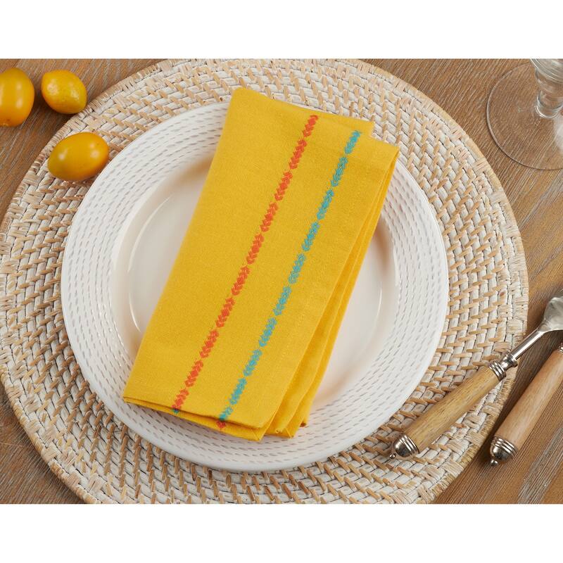 Table Napkins With Dobby Border Design (Set of 4)
