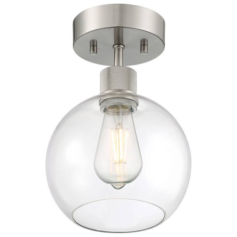 Port Nine Burgundy LED Semi-Flush Light