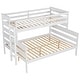 preview thumbnail 12 of 22, Twin XL over Queen Bunk Bed with Solid Wood Frame & Convertible Design