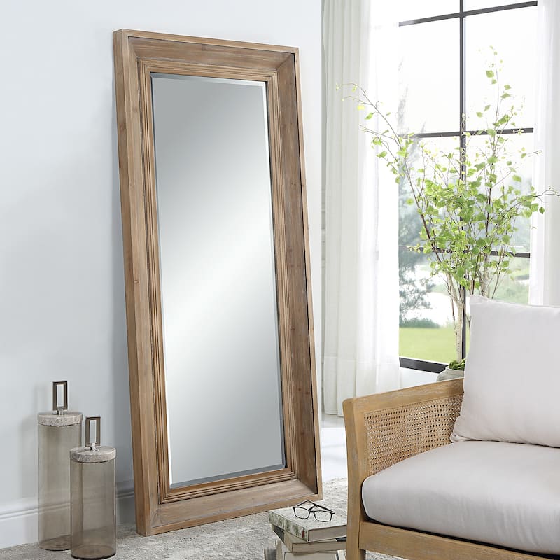 Uttermost Missoula Large Natural Wood Mirror - 32"W X 70"H X 3"D