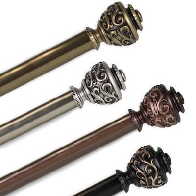InStyleDesign Charlie Adjustable Curtain Rod 13/16 inch dia.