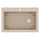 preview thumbnail 74 of 86, Karran Drop-In Quartz 33 in. 1-Hole Single Bowl Kitchen Sink Kit