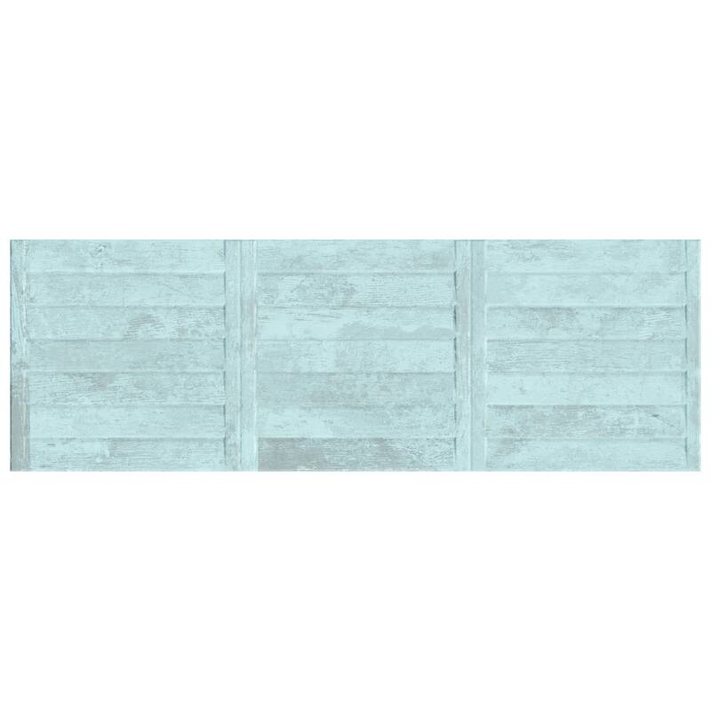 Merola Tile Habanera Decor Azul 11-7/8" x 35-1/2" Fluted Ceramic Wall Tile