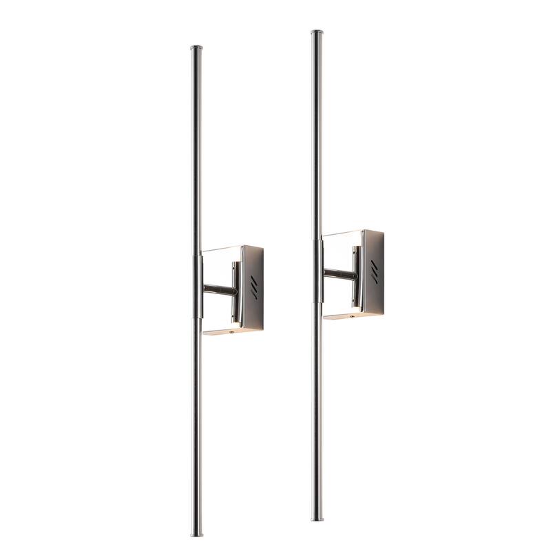28" Dimmable Integrated LED Metal Wall Sconce, by JONATHAN Y