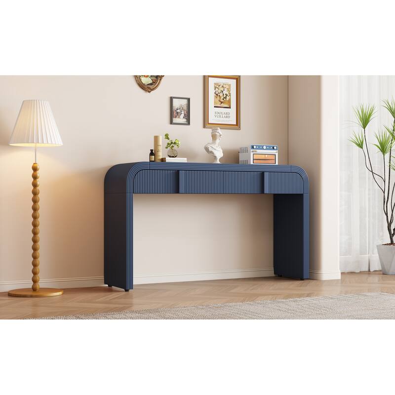 Modern Console Table with 2 Storage Drawers