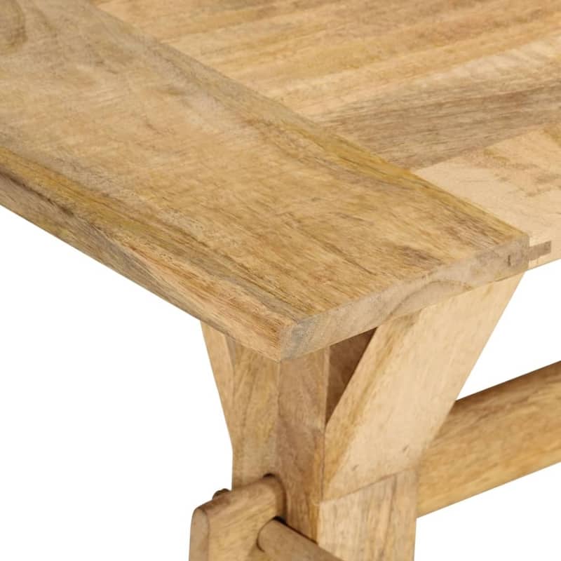 vidaXL Bench 63"x13.8"x17.7" Solid Wood Mango - 63" x 13.8" x 17.7"