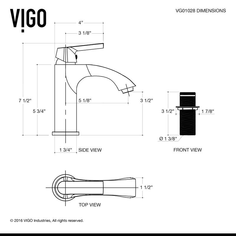 VIGO Penela Single Hole Bathroom Faucet