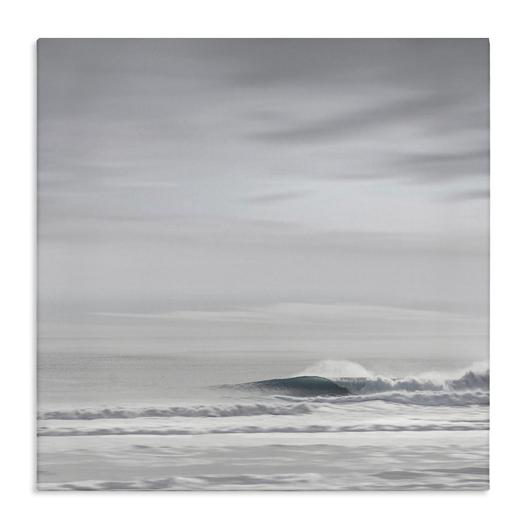 Stupell Misty Grey Beach Ripples Canvas Wall Art Design By Maggie Olsen