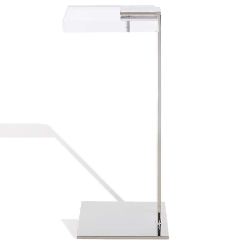 SAFAVIEH Couture Shiloh Acrylic Drink Table - 9.8" W x 9.8" L x 24" H - 10Wx10Dx24H