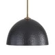 preview thumbnail 1 of 2, Golden Lighting Shepard 1-light Pendant in Modern Brass and Matte Black shade - Large Pendant