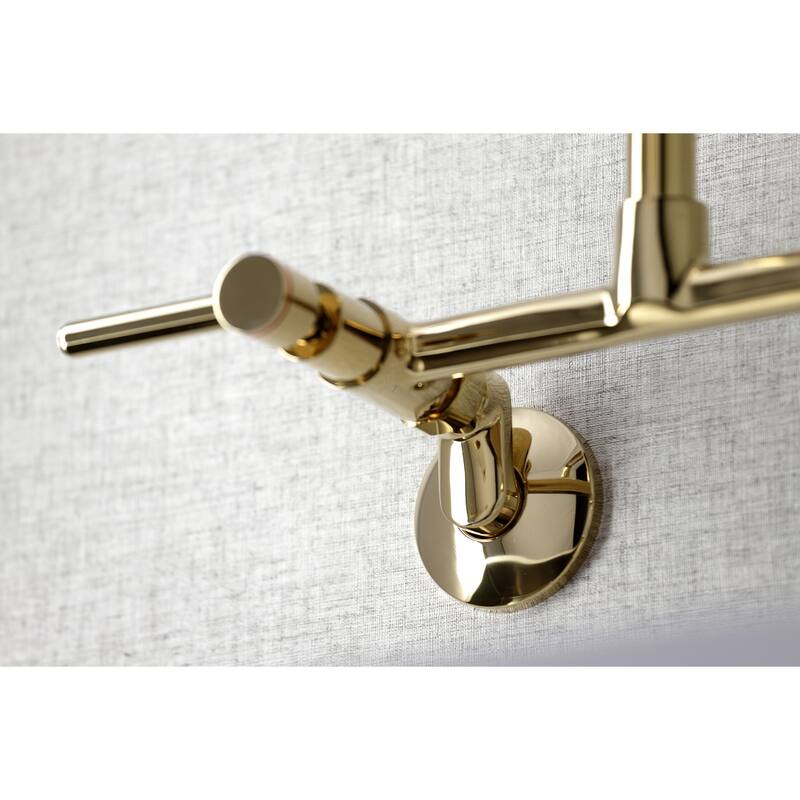 Kingston Brass Concord Two-Handle Wall Mount Kitchen Faucet