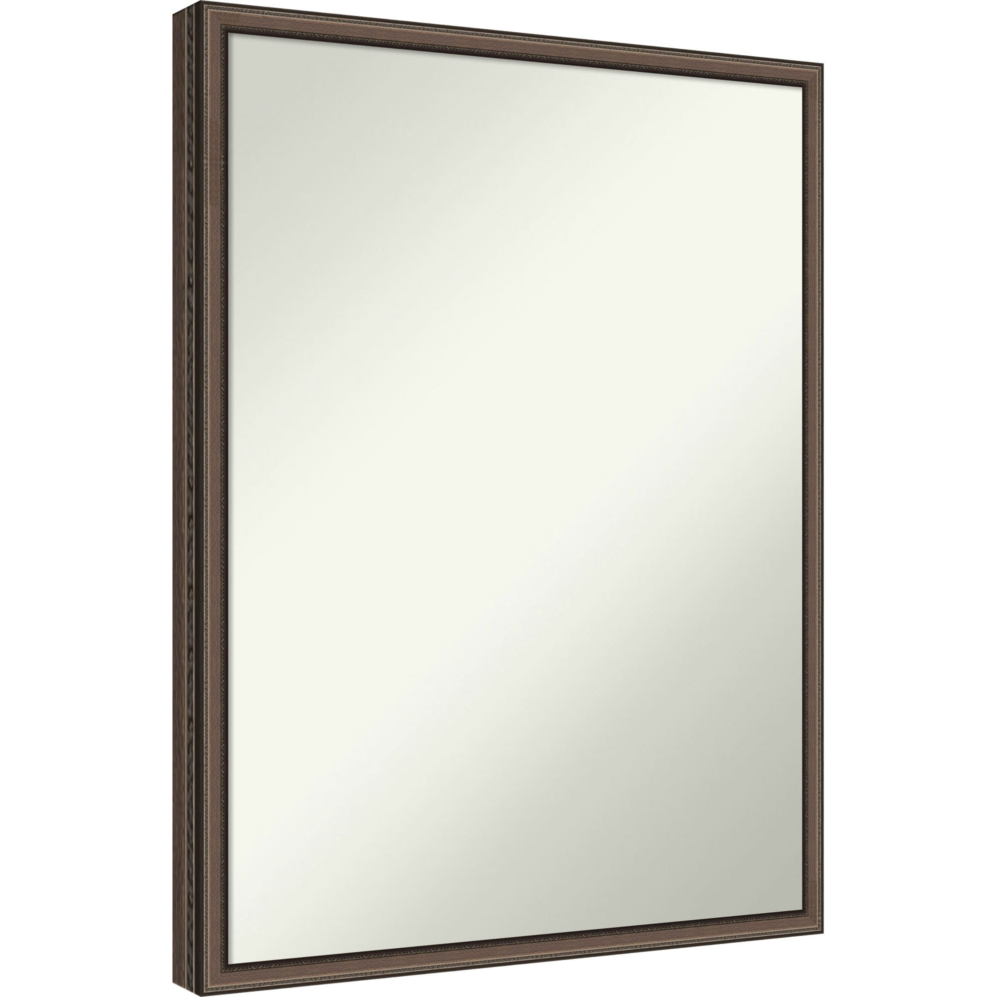 Cordelia Thin Non-Beveled Wood Framed Bathroom Vanity Wall Mirror