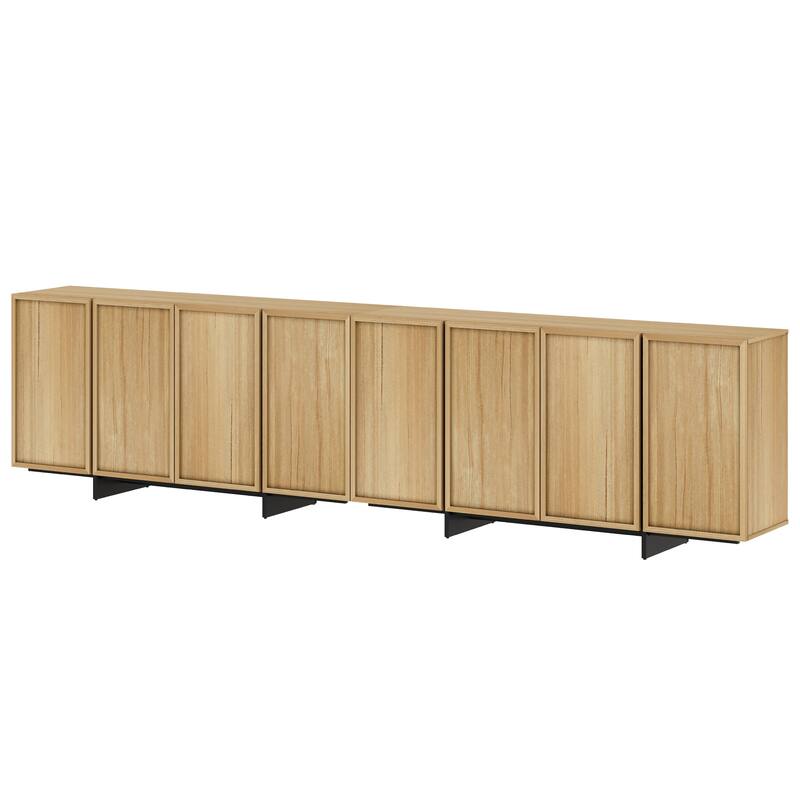 WAMPAT Buffet Cabinets, Modern Sideboard with Large Storage Space and T-Shaped Legs for Dinning Room, Kitchen